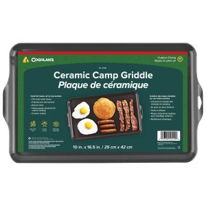 Coghlan’s Camp Griddle, Lightweight Aluminum, 16.5 x 10″ size, PFAS-Free and Non.