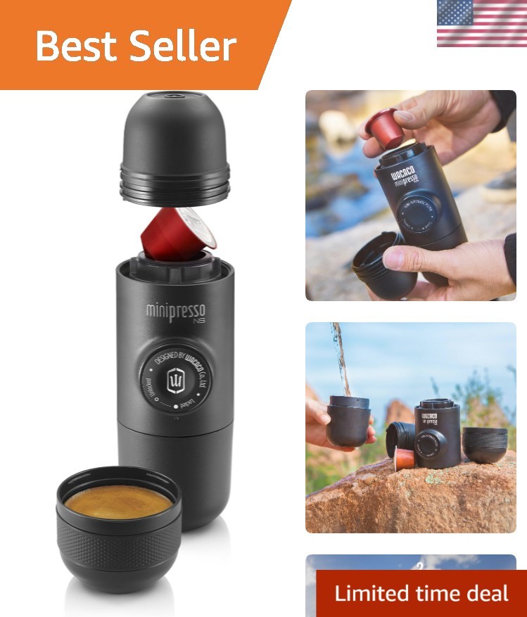 Minipresso NS: Portable Espresso Maker – Nespresso Compatible, Manual Brew