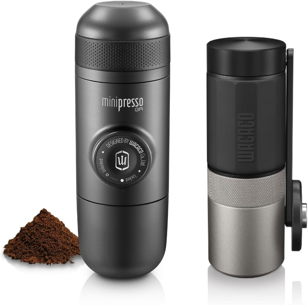 Minipresso GR & Exagrind Bundle – Portable Espresso Maker & Grinder