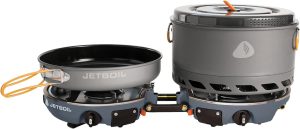 Jetboil Genesis Basecamp 2 Burner Stove System Cookware Pot Pan Overland Grey.