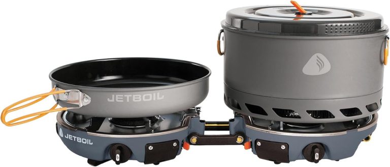 Jetboil Genesis Basecamp 2 Burner Stove System Cookware Pot Pan Overland Grey