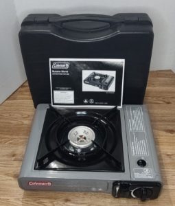 Coleman Portable 1-Burner Butane Gas Stove 2800 Series w/Case, Gray.