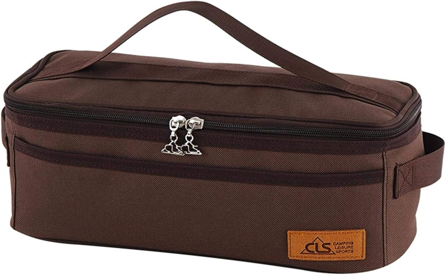 Camping Travel Cooking Utensils Organizer Travel Bag with Net Pockets, Portable.