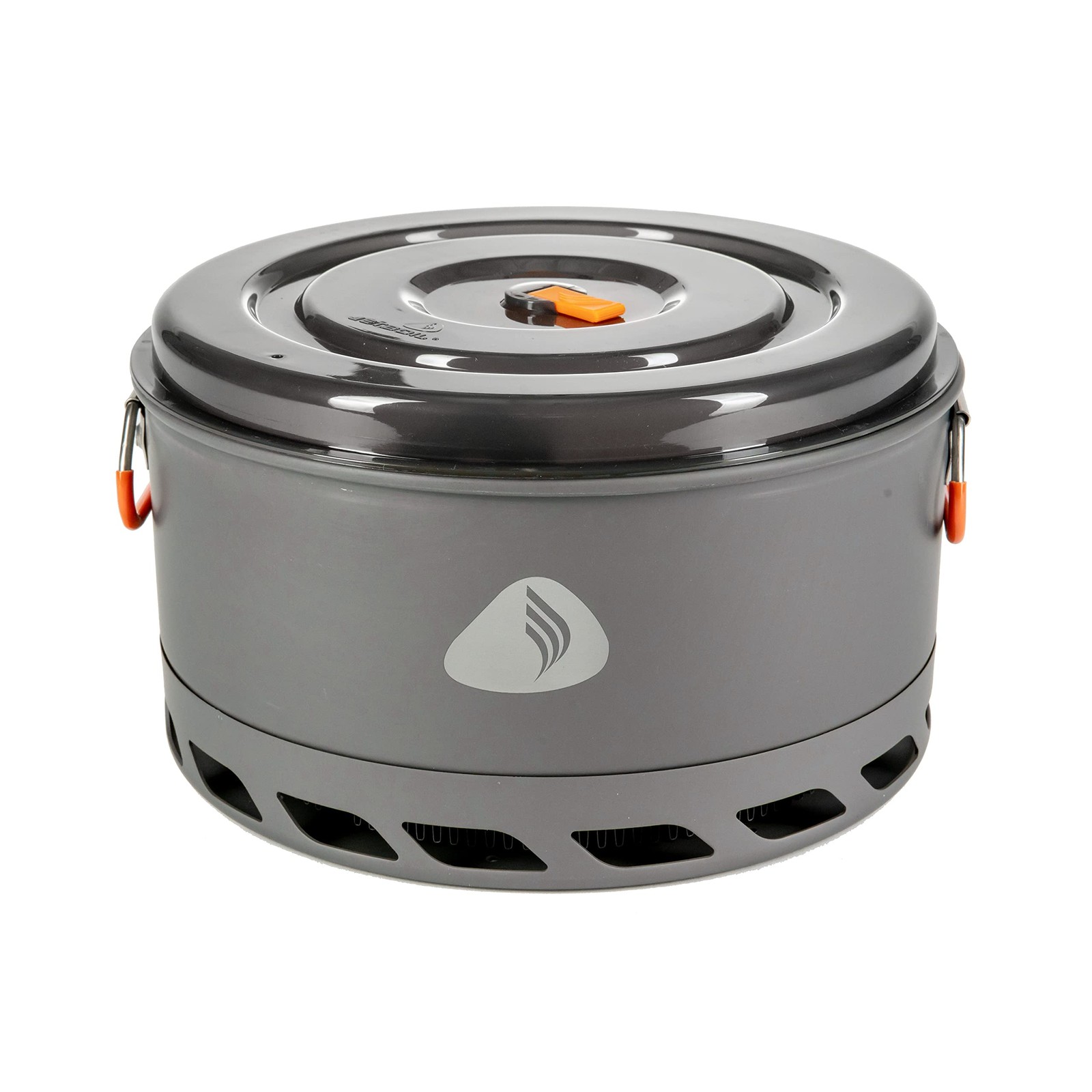 Jetboil 5-Liter FluxRing Camping Pot and Lid for Camp 5.3 Quarts, Gray.