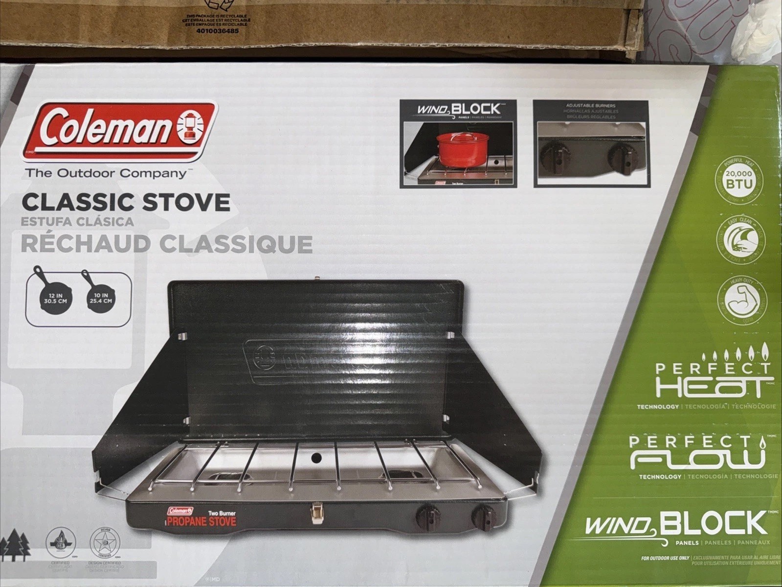 Coleman Classic Stove 2 Burner Propane 20k BTU 5430B722 New.