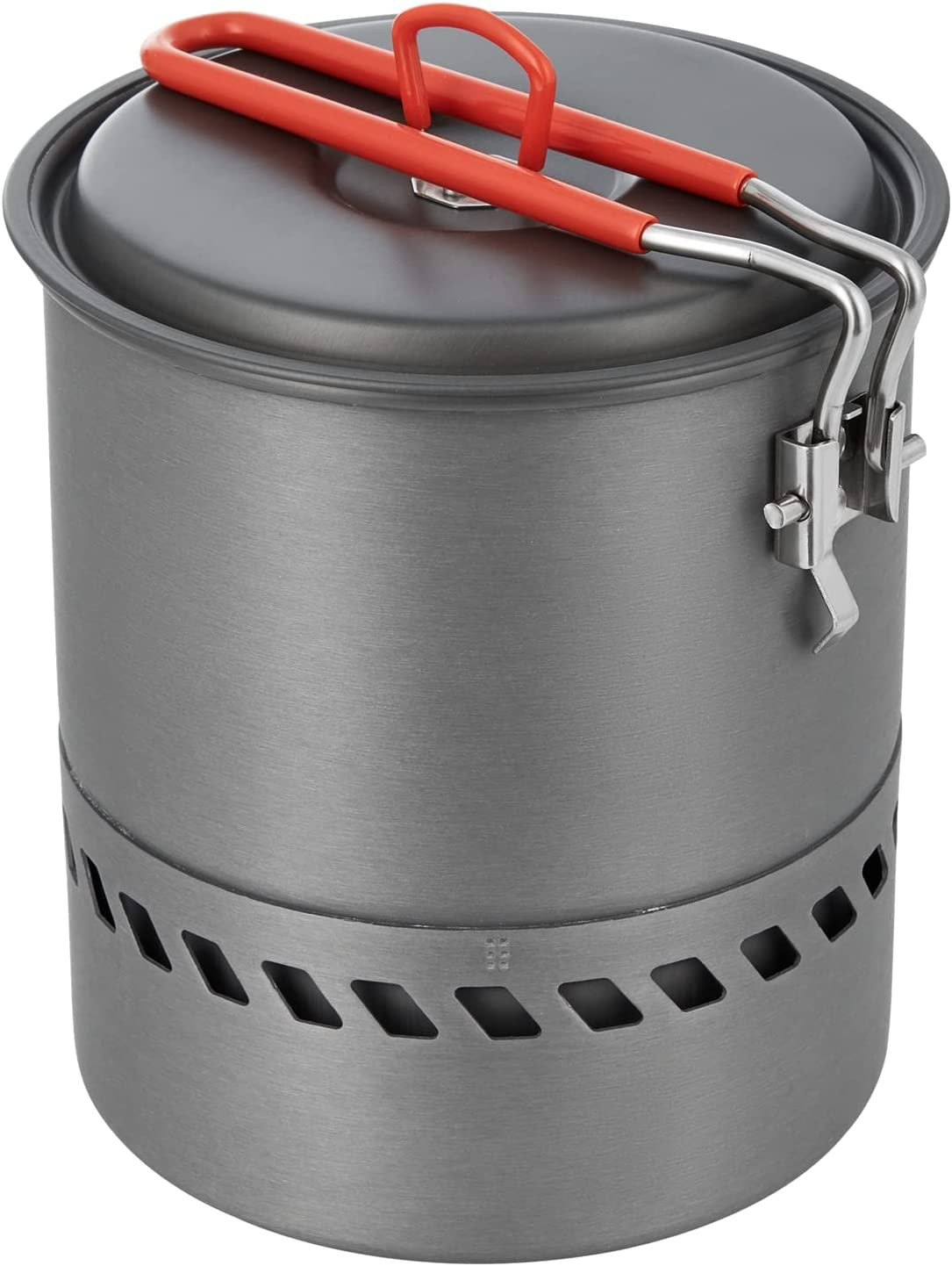 Camping Pot, 1.5L High Efficiency Backpacking Pot Ultralight Camping Cooking Set.